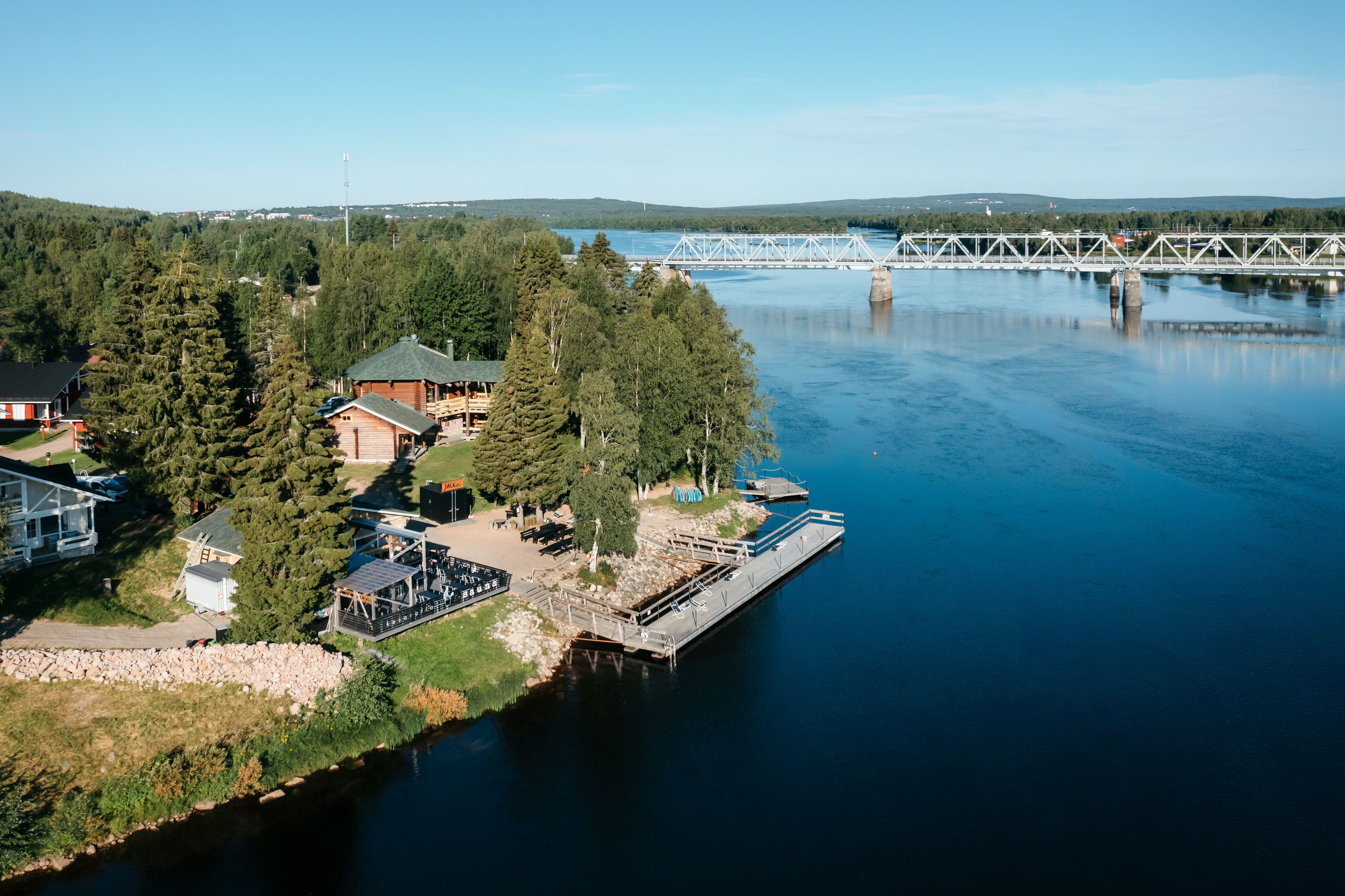 Lapland Hotels Ounasvaara Chalets aerial summer